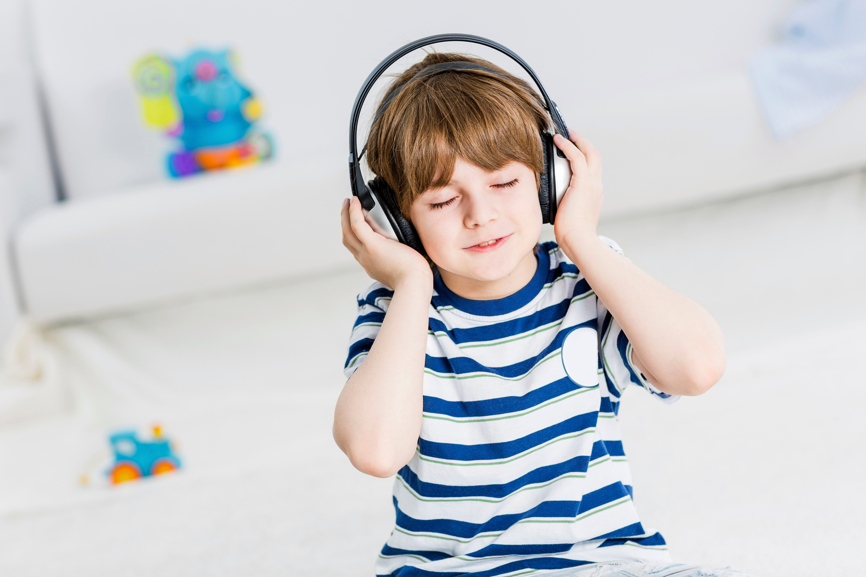 Kid Listening to Music