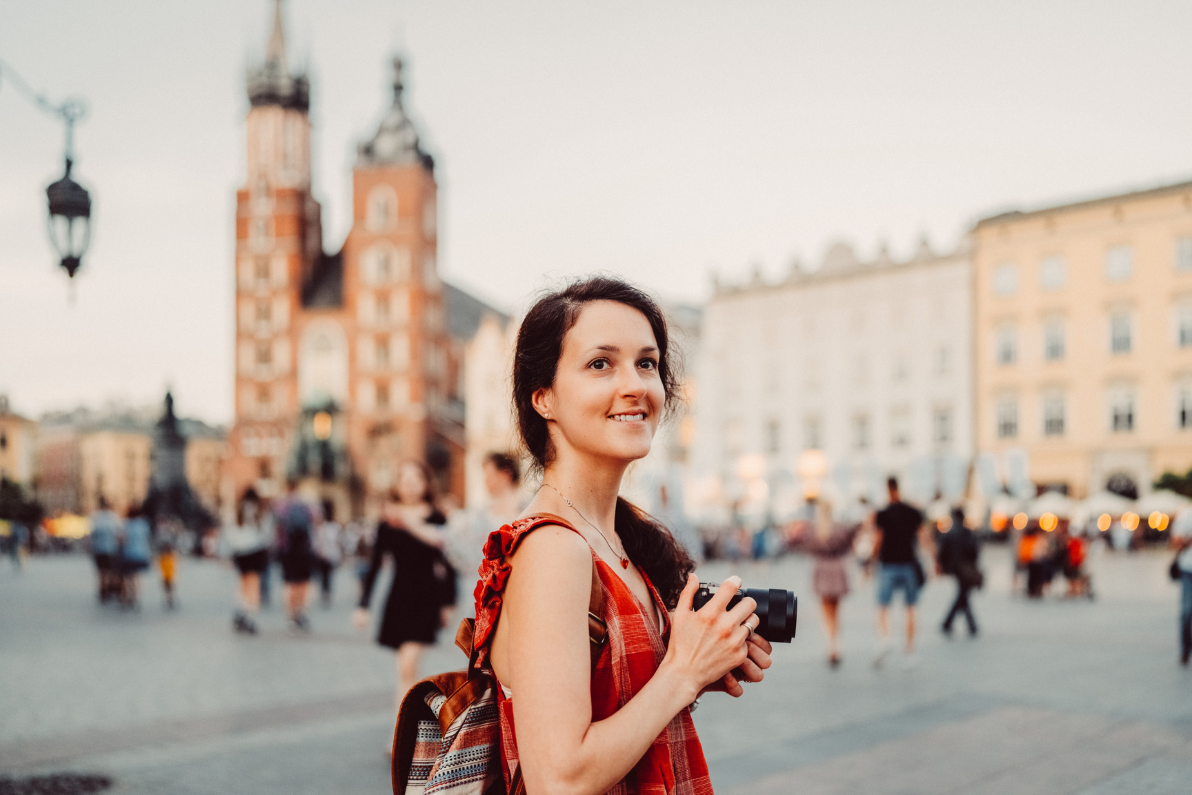Solo traveller exploring Europe